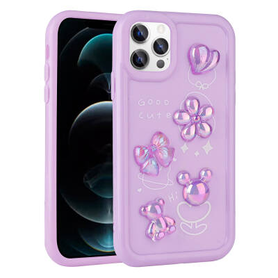 Apple iPhone 12 Pro Case Relief Figured Shiny Zore Toys Silicone Cover - 2