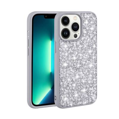 Apple iPhone 12 Pro Case Shiny Stone Design Zore Linea Cover - 1