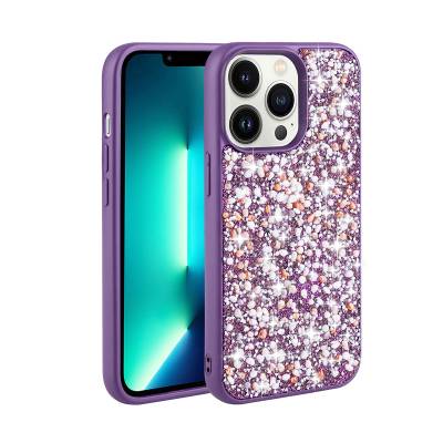 Apple iPhone 12 Pro Case Shiny Stone Design Zore Linea Cover - 3