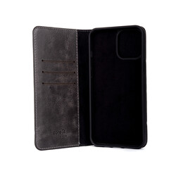 Apple iPhone 12 Pro Case Zore Genuine Leather Multi Cüzdan Case - 2