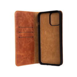 Apple iPhone 12 Pro Case Zore Genuine Leather Multi Cüzdan Case - 5