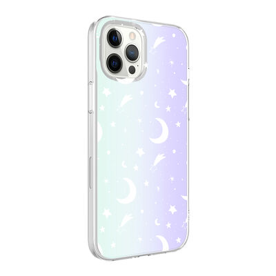 Apple iPhone 12 Pro Case Zore M-Blue Patterned Cover - 6