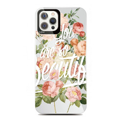 Apple iPhone 12 Pro Kılıf Kajsa Floral Kapak - 10