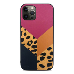 Apple iPhone 12 Pro Kılıf Kajsa Glamorous Serisi Leopard Combo Kapak - 11