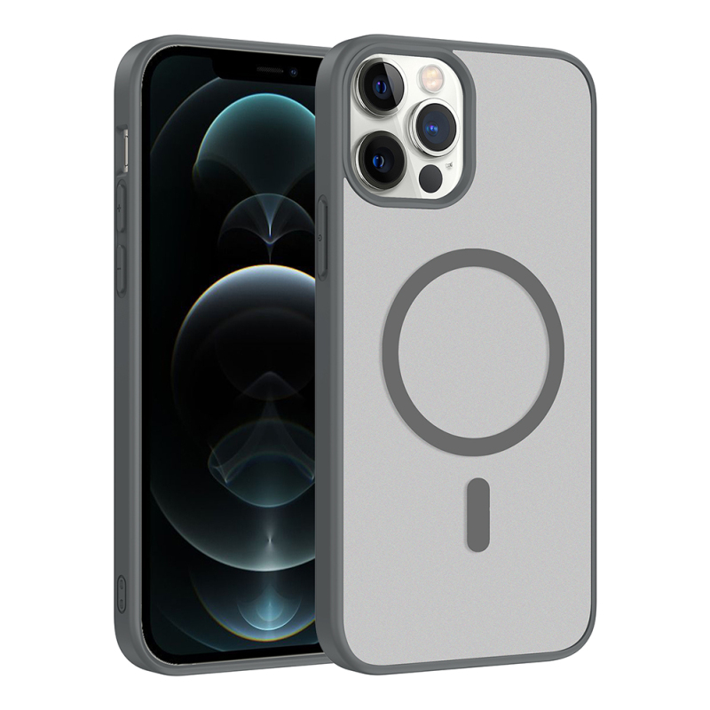 Apple iPhone 12 Pro Kılıf M-safe Şarj Özellikli Zore Babet Kapak - 2