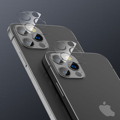 Apple iPhone 12 Pro Max Benks Soft Kamera Lens Koruyucu Cam - 4