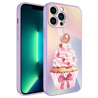 Apple iPhone 12 Pro Max Case Camera Protected Patterned Hard Silicone Zore Epoksi Cover - 13