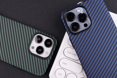 Apple iPhone 12 Pro Max Case Carbon Fiber Look Zore Karbono Cover - 4
