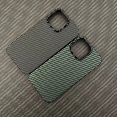 Apple iPhone 12 Pro Max Case Carbon Fiber Look Zore Karbono Cover - 11
