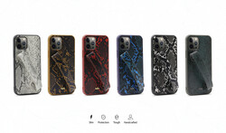 Apple iPhone 12 Pro Max Case Kajsa Glamorous Series Snake Handstrap Cover - 2