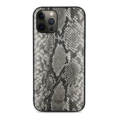 Apple iPhone 12 Pro Max Case Kajsa Glamorous Series Snake Pattern Cover - 13