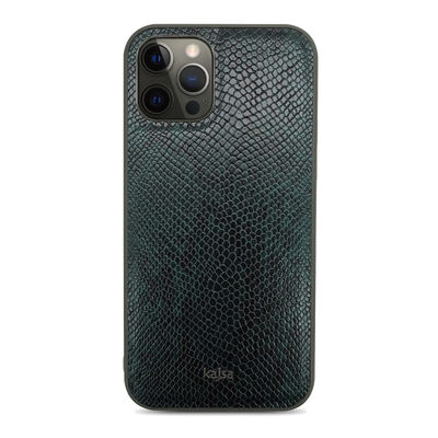 Apple iPhone 12 Pro Max Case Kajsa Glamorous Series Snake Pattern Cover - 15