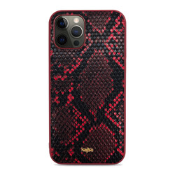 Apple iPhone 12 Pro Max Case Kajsa Glamorous Series Snake Pattern Cover - 16