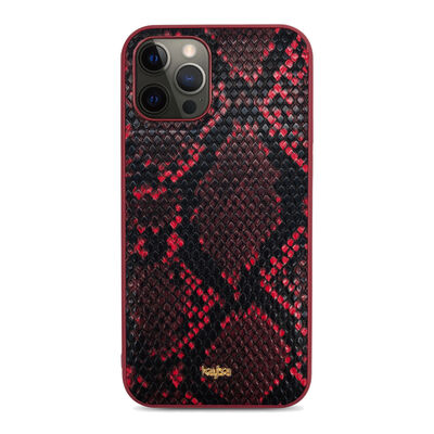 Apple iPhone 12 Pro Max Case Kajsa Glamorous Series Snake Pattern Cover - 16