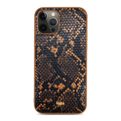 Apple iPhone 12 Pro Max Case Kajsa Glamorous Series Snake Pattern Cover - 17