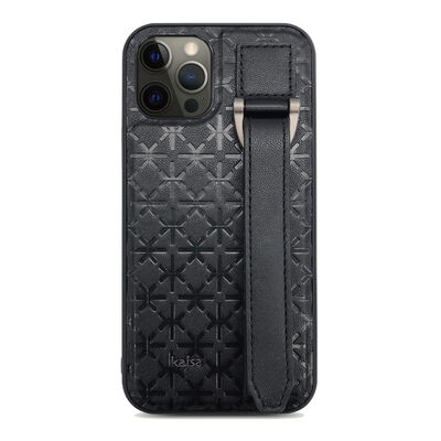 Apple iPhone 12 Pro Max Case Kajsa Neo Clasic Series Mono K Strap Cover - 9