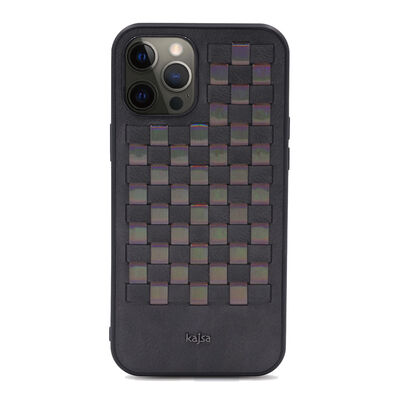 Apple iPhone 12 Pro Max Case Kajsa Preppie Series Spotlight Woven Cover - 11
