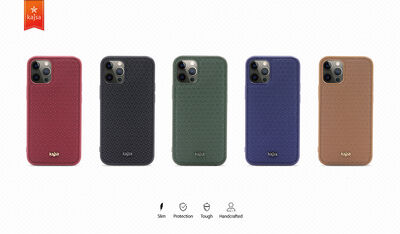 Apple iPhone 12 Pro Max Case Kajsa Splendid Series 3D Leaf Cover - 2