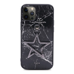 Apple iPhone 12 Pro Max Case Kajsa Starry Series Marble Cover - 9