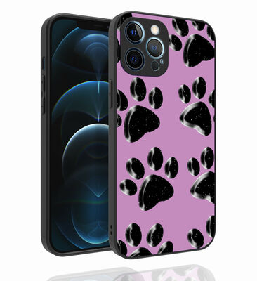 Apple iPhone 12 Pro Max Case Patterned Camera Protected Glossy Zore Nora Cover - 5