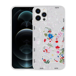 Apple iPhone 12 Pro Max Case Patterned Hard Silicone Zore Mumila Cover - 8