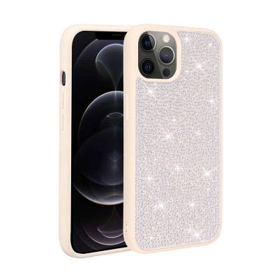 Apple iPhone 12 Pro Max Case Shiny Stone Design Zore Stone Cover - 1