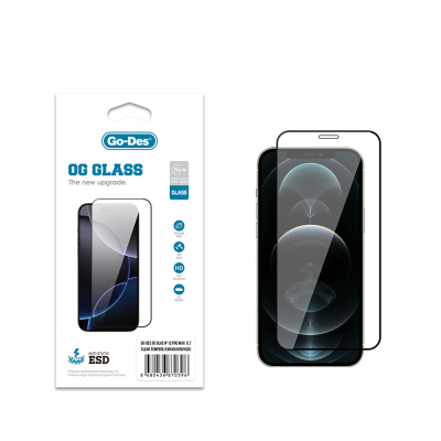 Apple iPhone 12 Pro Max Go Des OG Glass Antistatik Temperli Cam Ekran Koruyucu - 2