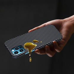 Apple iPhone 12 Pro Max Kılıf Benks MFİ Magsafe Magnetic Aramid Kapak - 3