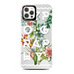 Apple iPhone 12 Pro Max Kılıf Kajsa Floral Kapak - 8