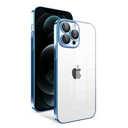 Apple iPhone 12 Pro Max Kılıf Kamera Korumalı Renkli Çerçeveli Zore Garaj Kapak - 1