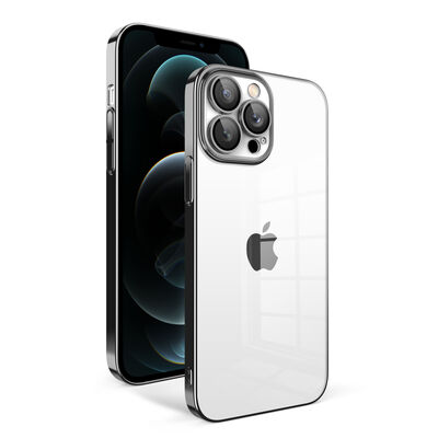 Apple iPhone 12 Pro Max Kılıf Kamera Korumalı Renkli Çerçeveli Zore Garaj Kapak - 5