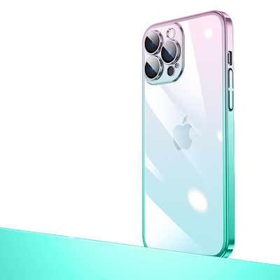 Apple iPhone 12 Pro Max Kılıf Parlak Renk Geçişli Kamera Korumalı Zore Senkron Kapak - 3