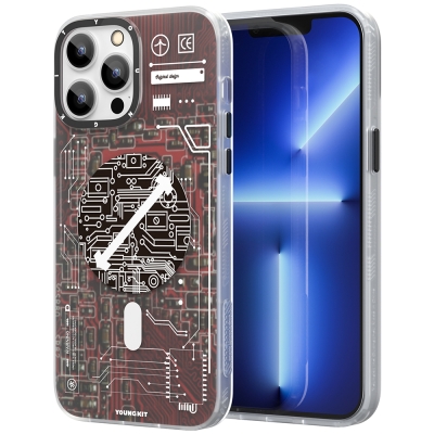 Apple iPhone 12 Pro Max Kılıf YoungKit Technology Serisi Kapak - 2