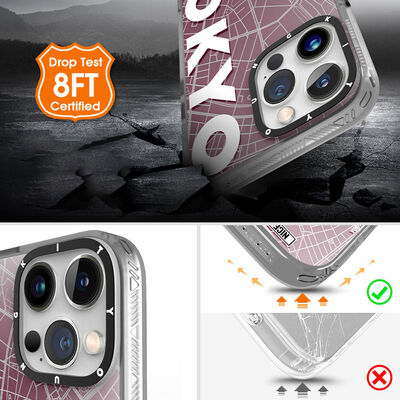 Apple iPhone 12 Pro Max Kılıf YoungKit World Trip Serisi Kapak - 3