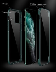 Apple iPhone 12 Pro Max Kılıf Zore Dor Silikon Temperli Cam Kapak - 2