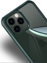 Apple iPhone 12 Pro Max Kılıf Zore Dor Silikon Temperli Cam Kapak - 8