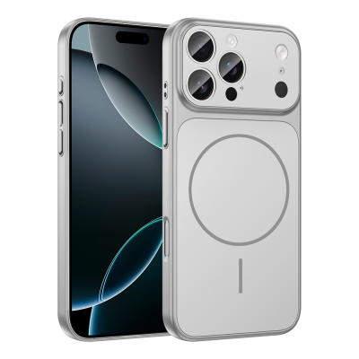 Apple iPhone 12 Pro Max Kılıf Zore M-Safe Şarj Özellikli Kamera Korumalı Formen Kapak - 2