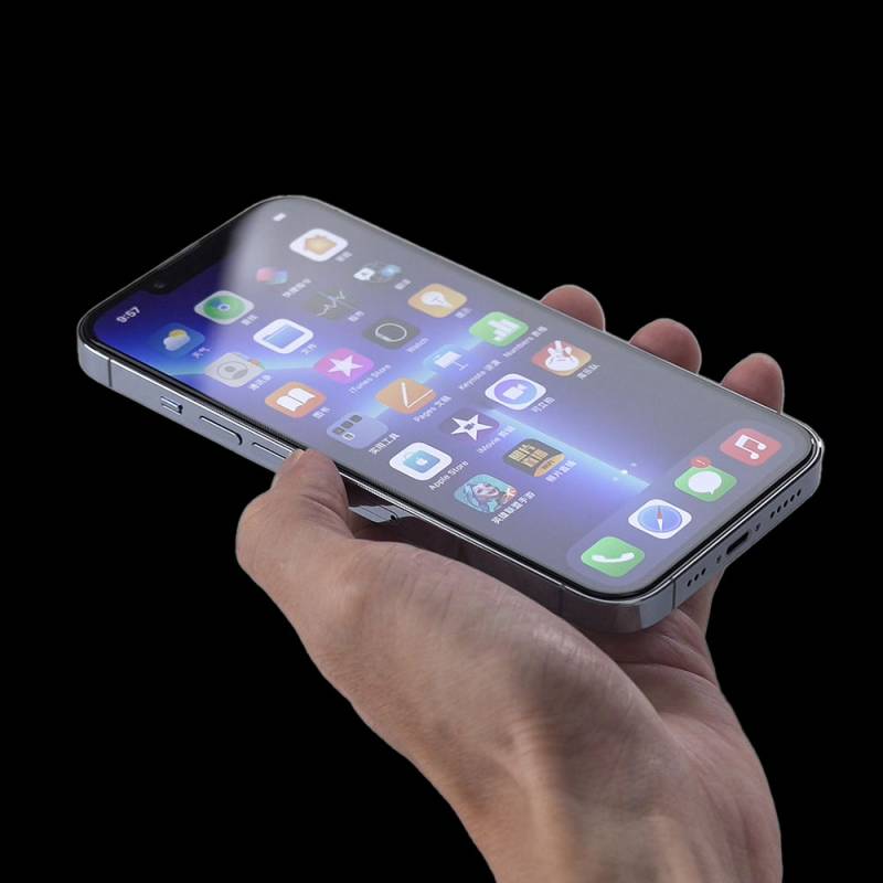 Apple iPhone 12 Pro Max Zore Hizalama Aparatlı Hadid Glass Cam Ekran Koruyucu - 3