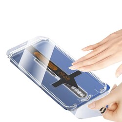 Apple iPhone 12 Pro Max Zore Süper Fast Anti-Dust Toz Önleyici Temperli Ekran Koruyucu - 2