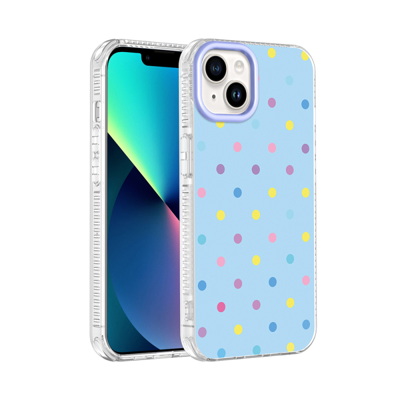 Apple iPhone 13 Case Airbag Design Zore Potik Hard PC Cover - 1