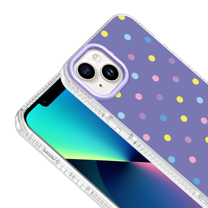 Apple iPhone 13 Case Airbag Design Zore Potik Hard PC Cover - 10