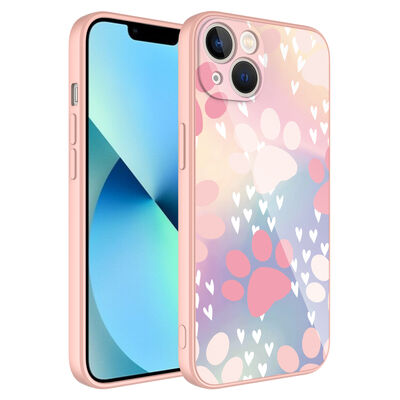 Apple iPhone 13 Case Camera Protected Patterned Hard Silicone Zore Epoksi Cover - 6