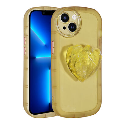 Apple iPhone 13 Case Camera Protected Pop Socket Colorful Zore Ofro Cover - 1
