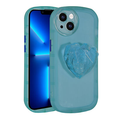 Apple iPhone 13 Case Camera Protected Pop Socket Colorful Zore Ofro Cover - 6