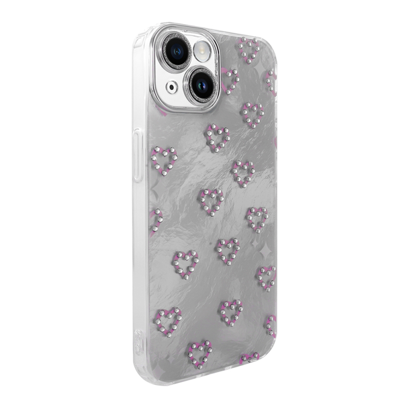 Apple iPhone 13 Case Camera Protection Figured Zore Ponti Silicone Cover - 12