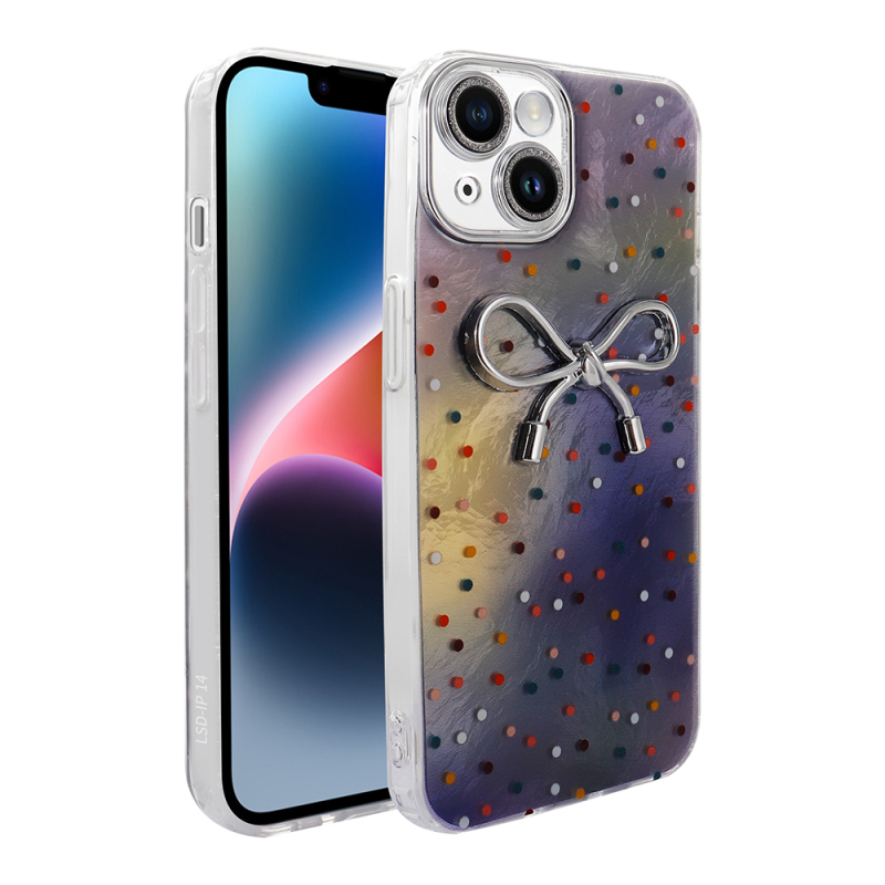 Apple iPhone 13 Case Camera Protection Figured Zore Ponti Silicone Cover - 2