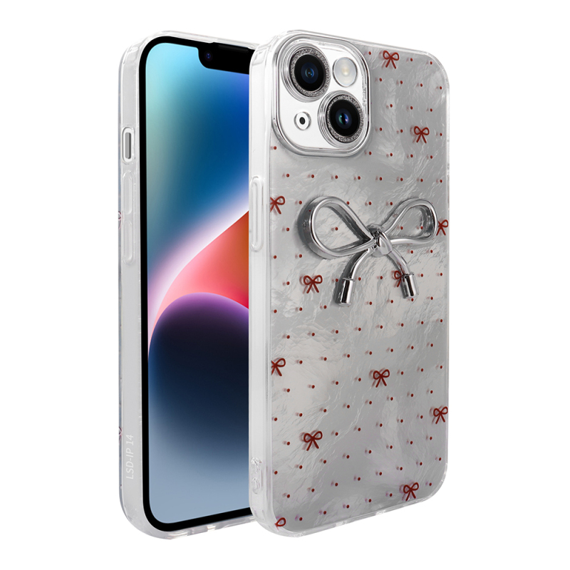 Apple iPhone 13 Case Camera Protection Figured Zore Ponti Silicone Cover - 5