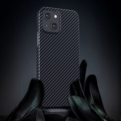 Apple iPhone 13 Case Carbon Fiber Design Benks Essential Kevlar Cover with Magsafe - 2