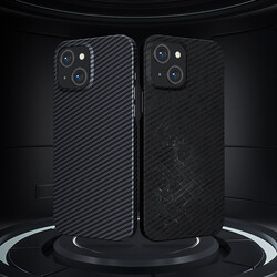 Apple iPhone 13 Case Carbon Fiber Design Benks Essential Kevlar Cover with Magsafe - 5