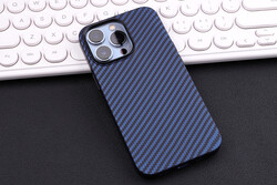 Apple iPhone 13 Case Carbon Fiber Look Zore Karbono Cover - 8